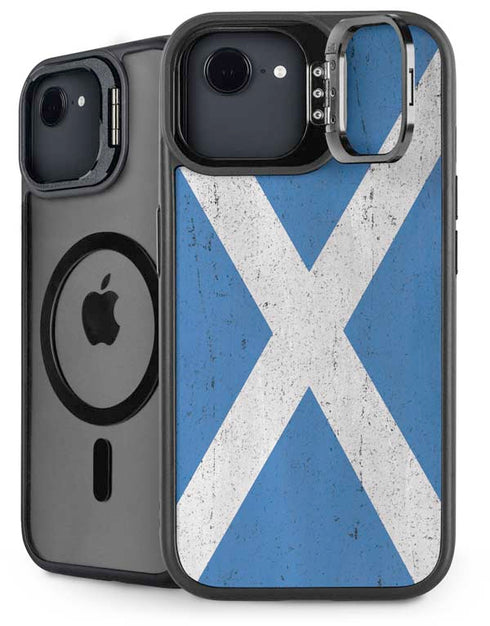 Scotland Flag Distressed iPhone 16e Kickstand Case